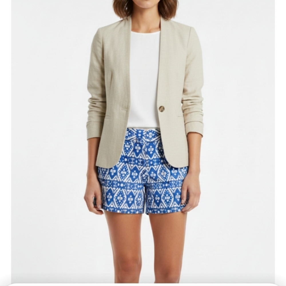 J.crew stretch city fit blue shorts size 2 - Picture 1 of 11